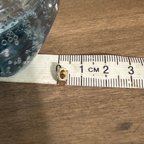 Adina Reyter Mini Bead 14 K Gold Diamond Initial O 0 - Picture 6 of 8